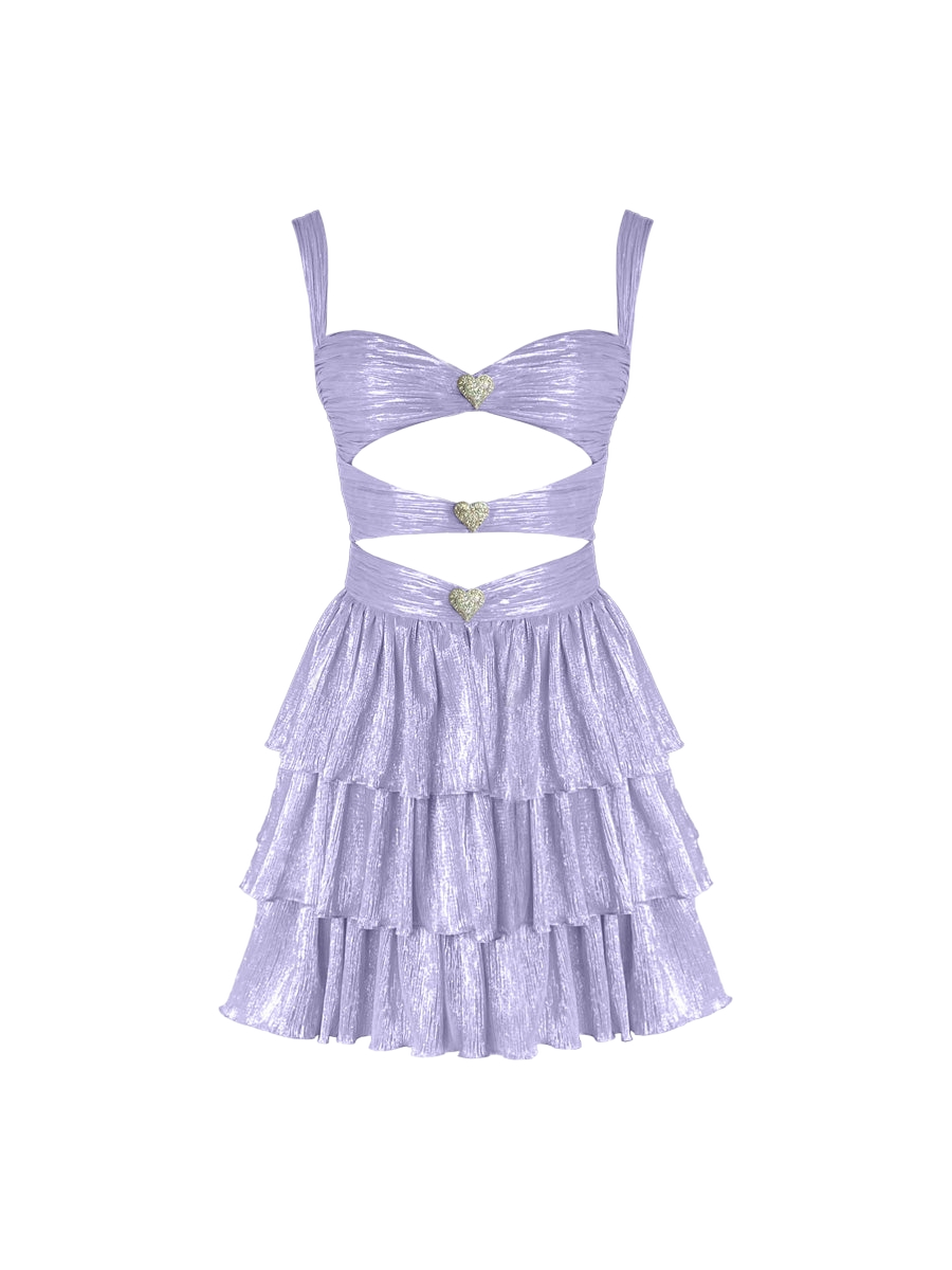 Gigii's | Devin Mini Glam Dress - Pale Lilac | Women's Lavender Mini dresses Gigii's | Devin Mini Glam Dress - Pale Lilac | Women's Lavender Mini dresses von Gigii's