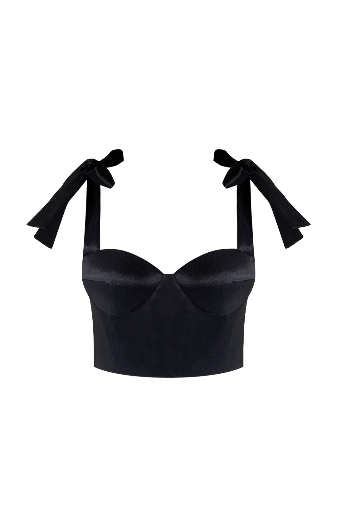 Estelle Taffetta Bustier - Black - S - Gigii's - Crop tops Estelle Taffetta Bustier - Black - S - Gigii's - Crop tops von Gigii's