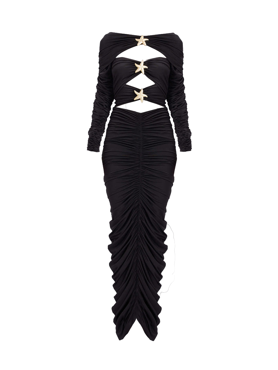 Gigii's | Madison Sleeves Dress - Black | Women's Charcoal Maxi dresses Gigii's | Madison Sleeves Dress - Black | Women's Charcoal Maxi dresses von Gigii's