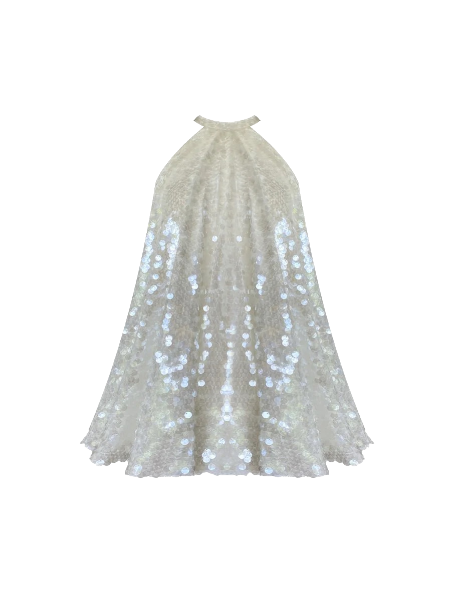 Gigii's | Sylvia Glam Dress - White | Women's Ghost White Mini dresses Gigii's | Sylvia Glam Dress - White | Women's Ghost White Mini dresses von Gigii's