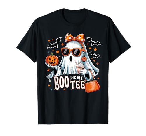 Lustiges Halloween Motiv mit stylischem Geister-Mädchen T-Shirt von Gigis Halloween Shop