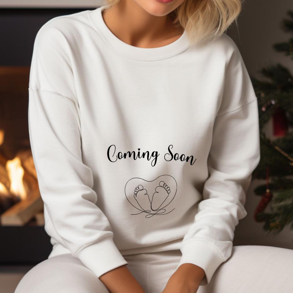 Pregnancy Announcement Christmas, Schwangerschaft Weihnachten Baby Belly, On Board, 2025, Geschenk 2025 von GigisFashionPrint