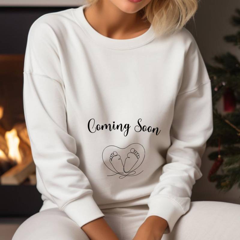 Pregnancy Announcement Christmas, Schwangerschaft Weihnachten Baby Belly, On Board, 2025, Geschenk 2025 von GigisFashionPrint