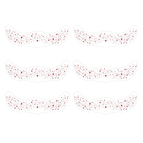 Gihioue Gesicht Sommersprossen Aufkleber | Festival-Accessoires Glitzersticker - Wiederverwendbare Sanfte Glitzer Patches Für Partys Events Feiern Geburtstag Dekoration von Gihioue