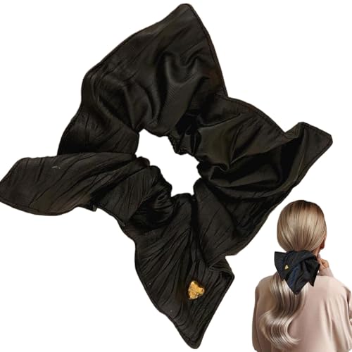 Gihioue Haare für Frauenhaare, große Verrücktheiten,PU Leder Ponytailhalter Haarzubehör | Elastische Haarbindungen für Frauen und Mädchen mit dickem und dünnem Haar von Gihioue