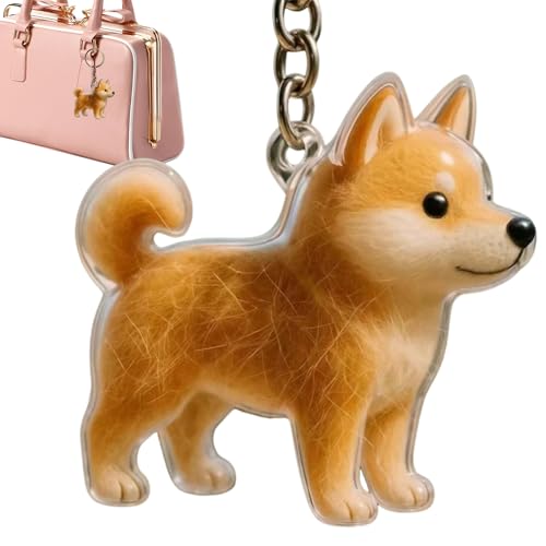 Gihioue Hundefussel Entferner Schlüsselanhänger | Tierhaar Asche Andenken | Schmuckdose Aufbewahrungsbehälter Für Frauen Mädchen Geldbörse Brieftasche Handtasche Dekoration von Gihioue