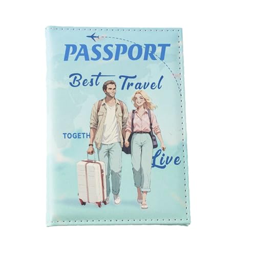 Gihioue Reise Passhülle,Reisegeldbörse Und Kartenetui - Wasserdichtes Familien-Set Als Reisezubehör Für Karten Und Bordkarten von Gihioue