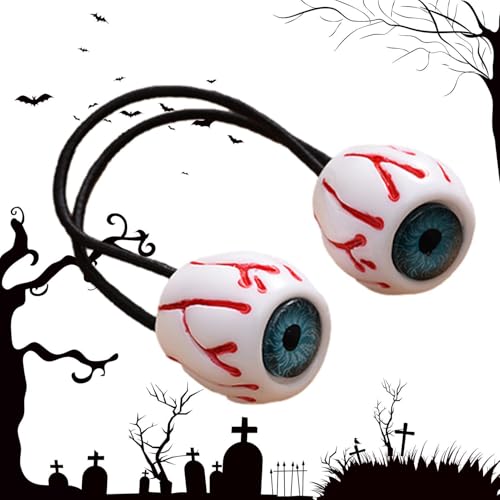 Halloween Skelett Haarspange,Skelett Hand Haarspange - Goth Haarschmuck,Augapfel-Halloween-Haarschmuck, modische Punkrock-Teufelskralle für Kinder und Erwachsene Frauen von Gihioue