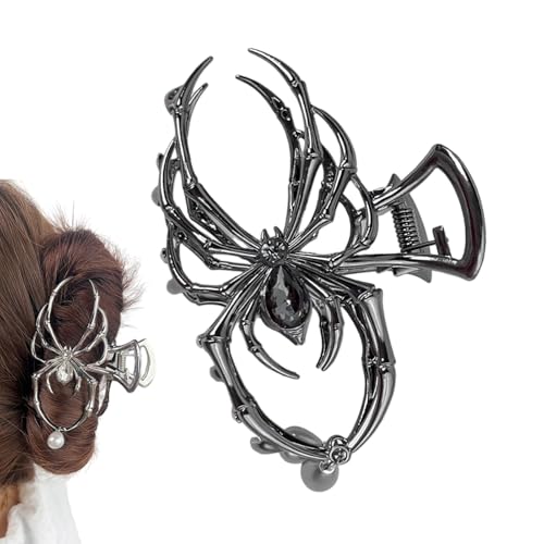 Spinnen-Haarspange, Spinnen-Haarspange aus Metall | Haargreifer im Gothic-Stil für Mädchen | Haarspange mit starkem Halt für Dating, Geschäftsreisen, Pool von Gihioue