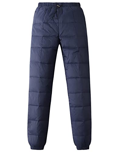 Gihuo Damen Skihose Winter Winddicht Warm Down Schneehose - Blau - Klein von Gihuo