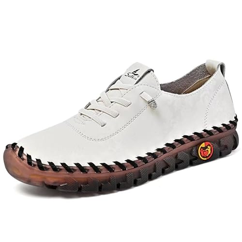 Frauen Ultra Gemütlich Atmungsaktiv Turnschuhe Mode Handgefertigt Geblümt Stickerei Gehen Schuhe Handgefertigt Weich Atmungsaktiv rutschfest Rindfleisch Sehne Orthesen WalkShoe(E,40 EU) von Gikleihwy