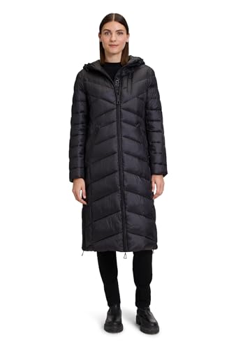 Gil Bret Damen Steppmantel mit Kapuze 38, jet black von Gil Bret