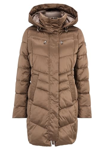 Gil Bret Damen Steppjacke mit Abnehmbarer Kapuze Dark Earth,38 von Gil Bret