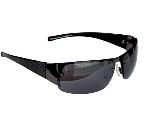 GANGSTER SONNENBRILLE Schwarz Grau Carbon SPORTBRILLE MOTORRADBRILLE SPORT BRILLE von GIL-DESIGN