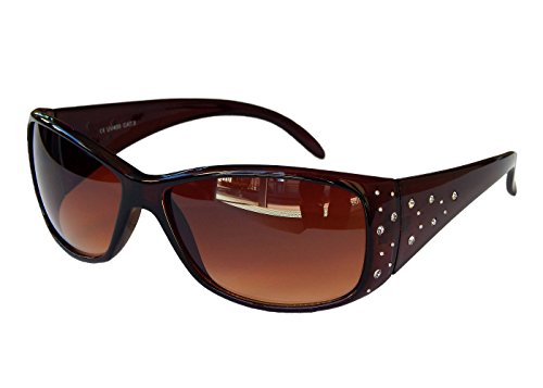 Gil SSC Damenbrille Brille Sonnenbrille mit Strass Damen Sunglasses M 39 (Braun) von Gil SSC