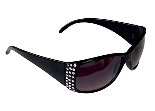 Gil SSC Damenbrille Sonnenbrille mit Strass Brille Damen Sunglasses M 38 (Schwarz) von Gil SSC