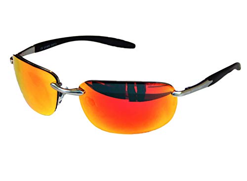 Gil SSC MATRIX SONNENBRILLE SPORTBRILLE MOTORRADBRILLE BIKER BRILLE M 11 (Chrom Rot) von Gil SSC