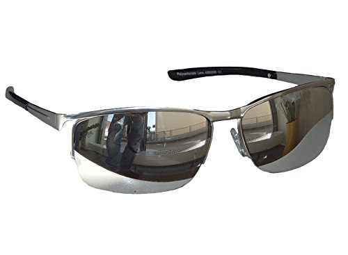 MATRIX SONNENBRILLE Chrom Silber verspiegelt SPORTBRILLE MOTORRADBRILLE SPORT BRILLE (Chrom Silber) von Gil SSC