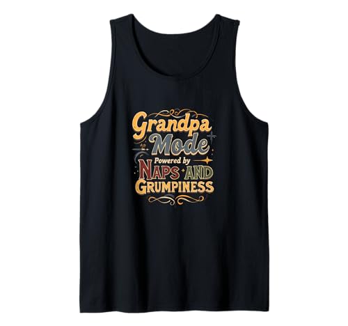 Herren Opa-Modus angetrieben durch Nickerchen und Grumpiness Tank Top von Gilbium