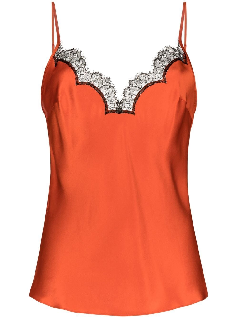 Gilda & Pearl Camisole-Top mit Spitzenbesatz - Orange von Gilda & Pearl