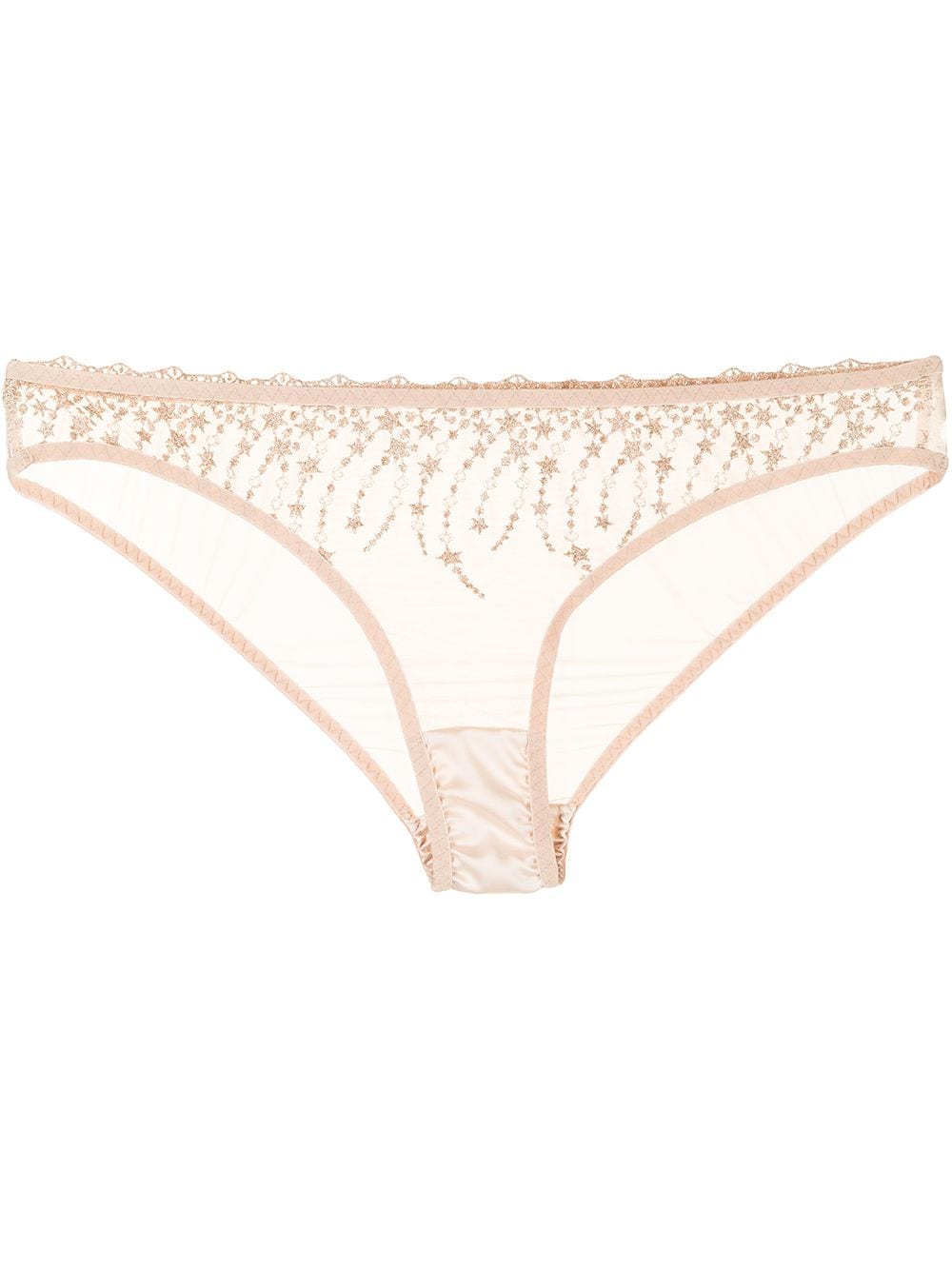 Gilda & Pearl Under the Stars Slip mit Sheer-Effekt - Nude von Gilda & Pearl