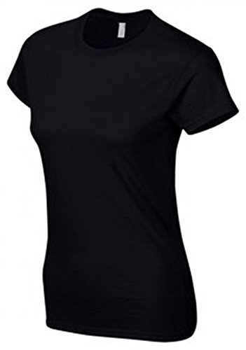 Gildan Softstyle? Damen Spannbettlaken ringgesponnene T-Shirt Gr. XXL, schwarz von Gildan