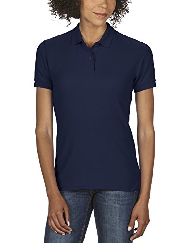 GILDAN Damen Ladies' DryBlend Double Piqué Polo/75800L Poloshirt, Blau (Navy 32), 44 (Herstellergröße: XL) von Gildan