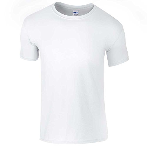 GILDAN Herren Adult 160Gsm T-Shirt, Weiß (White White), S von Gildan