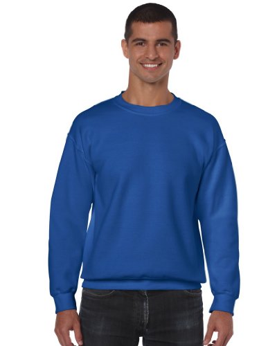 GILDAN Herren 50/50 Adult Crewneck Sweat Sweatshirt, Blau (Königsblau), L von Gildan