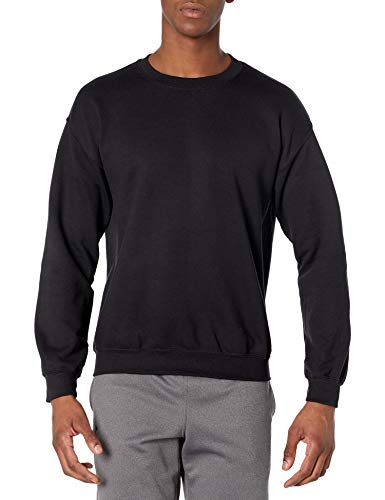 GILDAN Herren 50/50 Adult Crewneck Sweat Sweatshirt, schwarz, L von Gildan