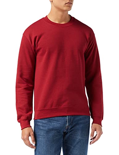 GILDAN Herren 50/50 Adult Crewneck Sweat Sweatshirt, Rot (Cherry Red), XL von Gildan