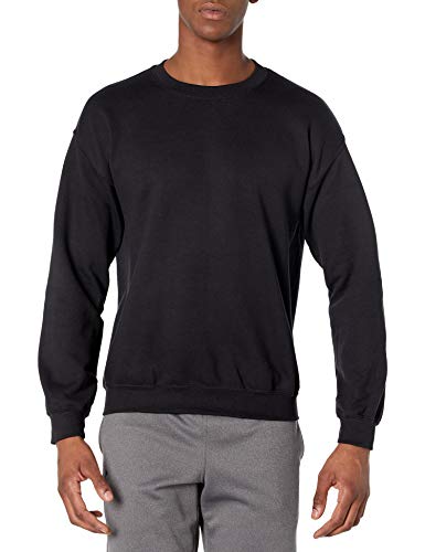 GILDAN Herren 50/50 Adult Crewneck Sweat Sweatshirt, schwarz, XXXL von Gildan