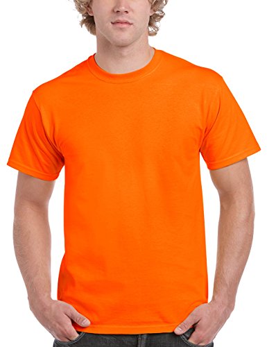 GILDAN Herren Big LINE, Ultra Cotton, 2000 T-Shirt, Orange (Safety Orange 193), XXXX-Large (Herstellergröße: 4XL) von Gildan