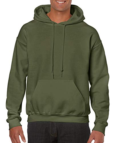 GILDAN Herren Heavy Blend Kapuzenpullover, Grün (Military Green), L von Gildan