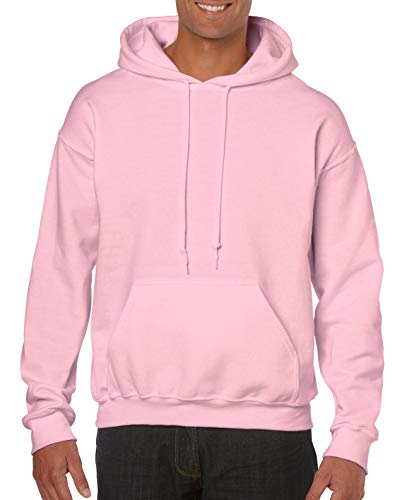 GILDAN Herren Heavy Blend Kapuzenpullover, Pink (Light Pink 000), L von Gildan