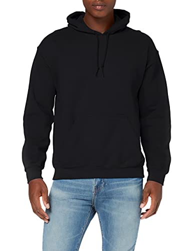 Gildan Herren Schweres Kapuzensweatshirt Hoodie, Schwarz, S von Gildan