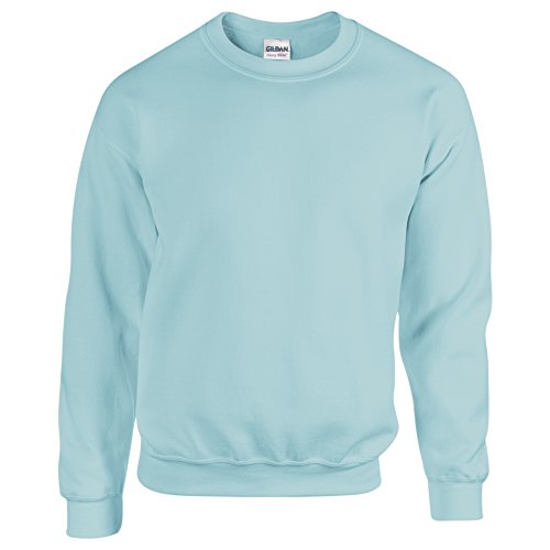 GILDAN Herren Asymmetrischer Sweatshirt Gr. XXL, Blau (Light Blue Light Blue) von Gildan