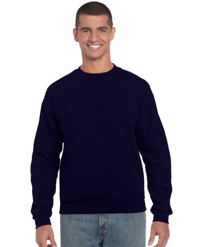 GILDAN Herren Sweatshirt BIG LINE, Heavy Blend, 18000, Einfarbig, Gr. XXXX-Large, Blau (Navy) von Gildan