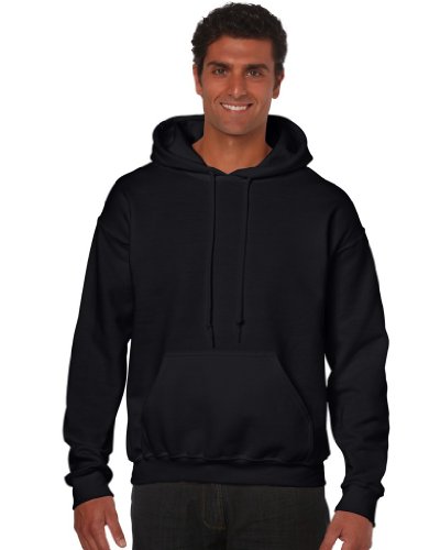 GILDAN Herren Sweatshirt BIG LINE, Heavy Blend, 18500, Einfarbig, Gr. XXX-Large, Schwarz (Black) von Gildan