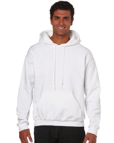 GILDAN Herren Sweatshirt BIG LINE, Heavy Blend, 18500, Einfarbig, Gr. XXX-Large, Weiß (White) von Gildan