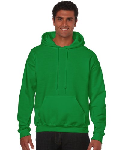 GILDAN Herren Adult 50/50 Cotton/Poly. Hooded Sweat Sweatshirt, Grün (Irish Green), X-Large (Herstellergröße: XL) von GILDAN