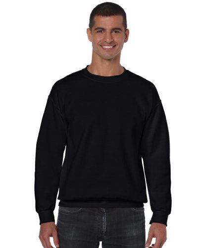 Gildan Herren Adult 50/50 Cotton/Poly. Sweat Sweatshirt, Schwarz (Black), X-Large (Herstellergröße: XL) von Gildan