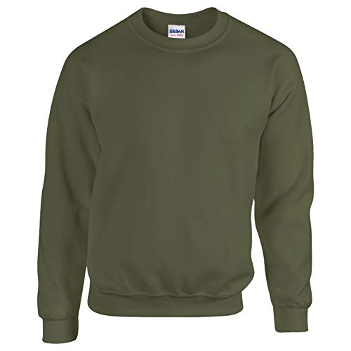 Gildan Herren Sweatshirt, Grün - Military Green, L von Gildan