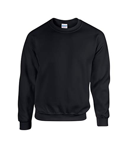Gildan Herren Sweatshirt, Schwarz - Schwarz, XL von Gildan
