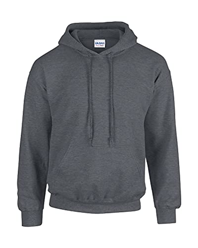 Gildan, G18500 XX, großes und Dickes Sweatshirt aus Fleecemischgewebe mit Kapuze, für Kinder und Erwachsene, Farbe: Schwarz und Grau, M. Gildan, G18500 XX, großes und Dickes Sweatshirt aus Fleecemischgewebe mit Kapuze, für Kinder und Erwachsene, Farbe: Schwarz und Grau, M. von Gildan