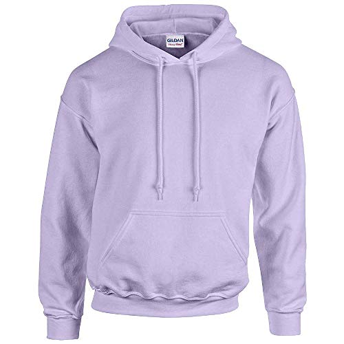 Gildan, G18500 XX, großes und dickes Fleecemischgewebe-Sweatshirt mit Kapuze, für Kinder und Erwachsene, Farbe: Orchidee Schwarz, XXL. von Gildan