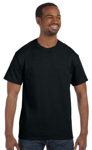 Gildan 10 T Shirts Heavy Cotton M L XL XXL Diverse Farben auswählbar (4XL, Schwarz) von Gildan