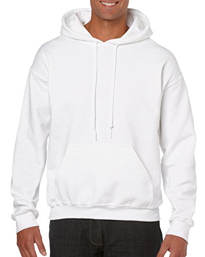 Gildan 18500 - Classic Fit Adult Hooded Sweatshirt Heavy Blend - First Quality - White - X-Large von Gildan