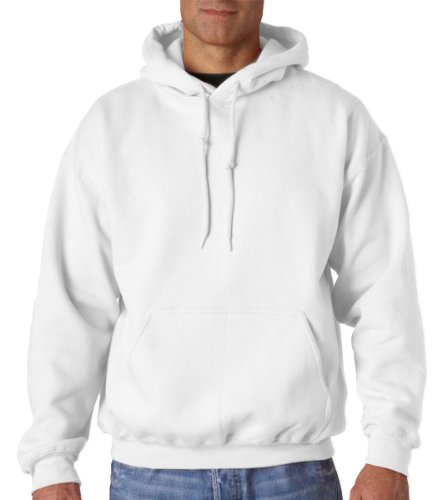 Gildan 264 g Pullover mit Kapuze Sweatshirt (12500), Weiß, XL von Gildan