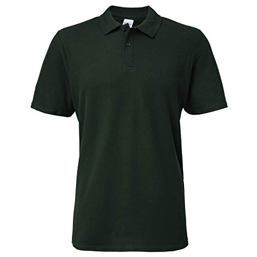 Gildan 64800 Softstyle Erwachsene Double Piqué Poloshirt, Grün (Forest Green), Mittel von Gildan